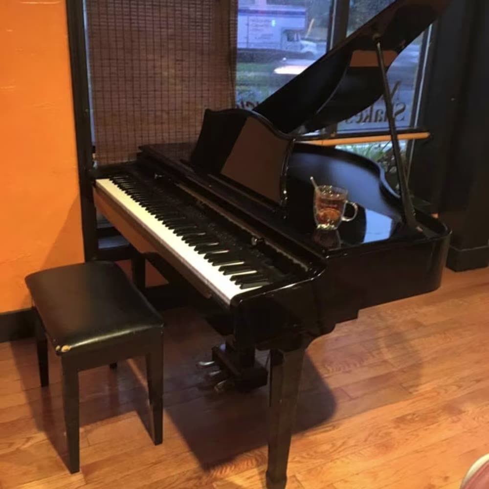 Piano in the dining room
